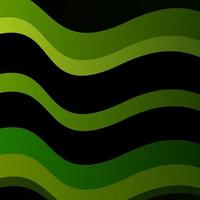 Light Green vector pattern with curved lines.