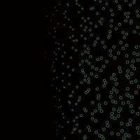Dark Green vector backdrop with dots.