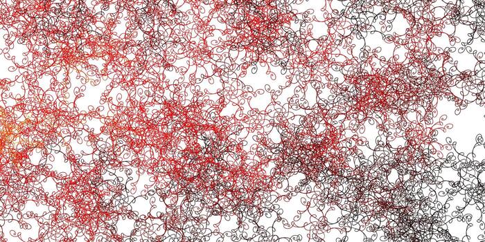 Light Red, Yellow vector template with wry lines.