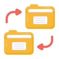 Folder Data Transfer vector