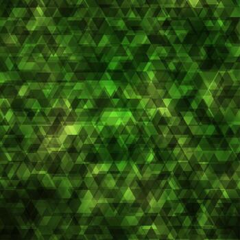 diseño de vector verde claro con líneas, triángulos.