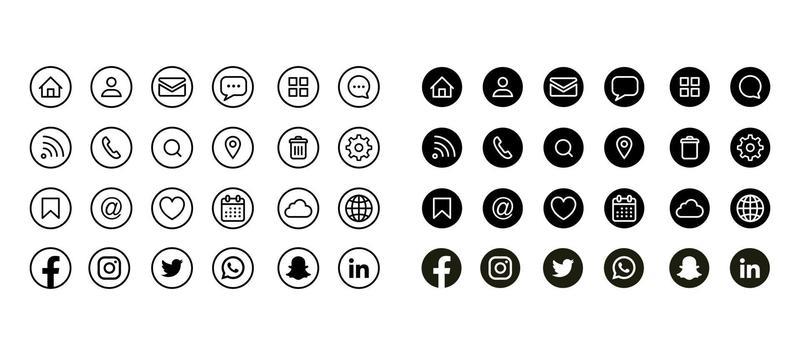 Business Card Icons Facebook Vector Art, Icons, and Graphics for Free