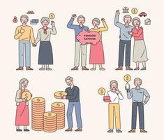 Asset planing people vector