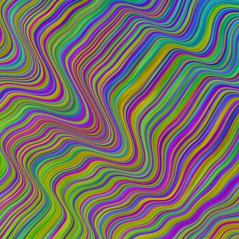Light Multicolor vector pattern with curved lines.