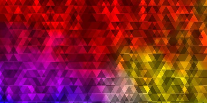 plantilla de vector multicolor claro con líneas, triángulos.