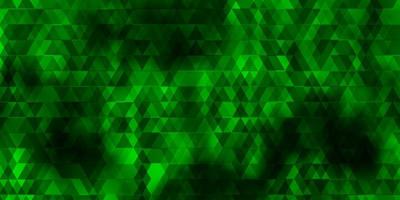 Light Green, Yellow vector background with lines, triangles.