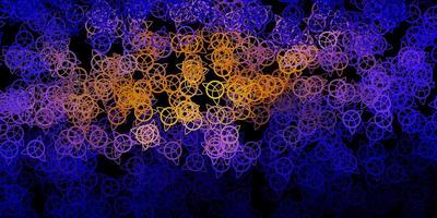 Dark Blue, Red vector texture with religion symbols.