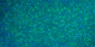 Light BLUE vector background with lines, triangles.