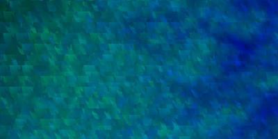 Fondo de vector azul claro con líneas, triángulos.