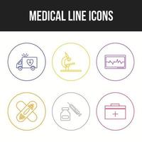 Beautiful Medical vector icon set for commercial use