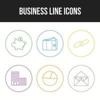 Unique Business vector icon set for commercial use