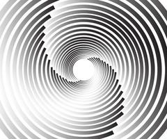 Abstract Lines in Circle Form. Geometric shape, Striped Spiral vector