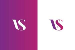 iniciales letra vs o sv diseños de logotipo vector