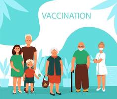 vector banner plantilla inmunización contra el virus