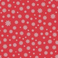 Snowflakes Seamless Repeat Vector Pattern