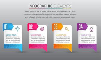 modern text box template, infographics banner vector