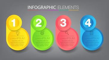 modern text box template, infographics banner vector