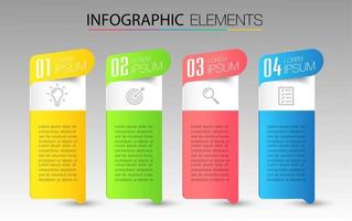 modern text box template, infographics banner vector