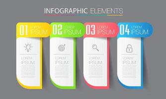 modern text box template, infographics banner vector