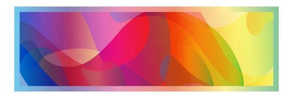 Rectangle frame on Colorful abstract vector