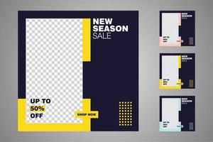 Suitable for social media posts templates and web or internet ads. vector