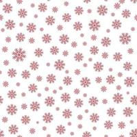 Snowflakes Seamless Repeat Vector Pattern