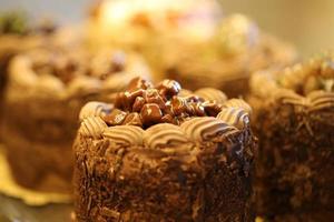 pastelería con chispas de chocolate, productos harinosos, panadería y panadería foto