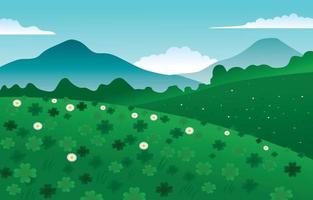 Clover Scenery Landscape vector