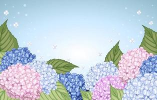 Hydrangea Flower Background vector