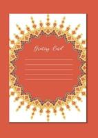 Mandala vintage template card vector