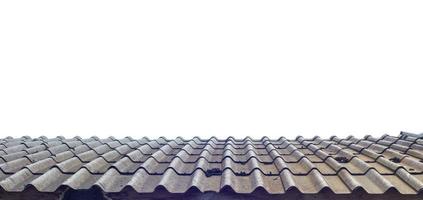 roof of house isolated on white background photo