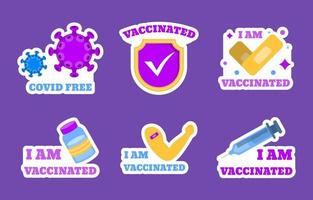 Covid 19 After Vaccine Sticker Collection