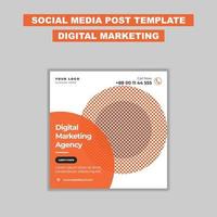 Digital Marketing Agency Social Media Post Template vector