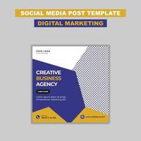 Digital Marketing Agency Social Media Post Template vector