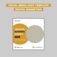 Digital Marketing Agency Social Media Post Template vector