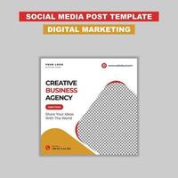 Digital Marketing Agency Social Media Post Template vector