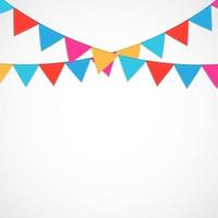 Party Background with Flags Vector Illustration