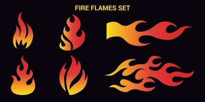 Fire Flames Vector Set