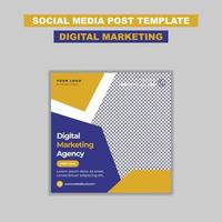 Digital Marketing Agency Social Media Post Template vector