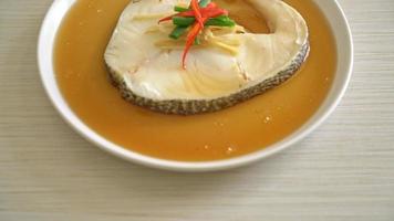 Steamed Cod Fish with Soy Sauce