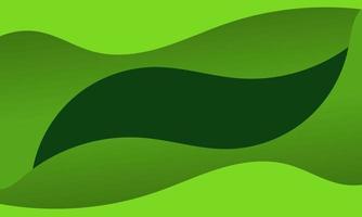 Abstract Green Fluid Wave Background vector