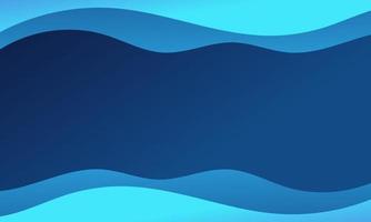 Abstract Blue Fluid Wave Background vector