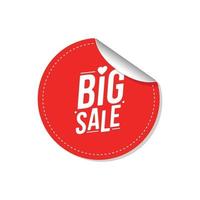 Big sale sticker badge discount prices for promotion