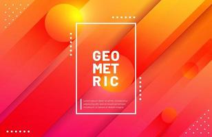 Minimal geometric background on trendy gradient color vector