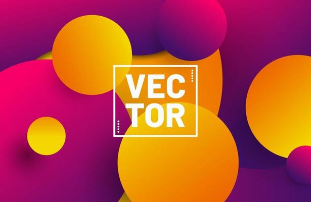 Abstract liquid background with vibrant gradient color.