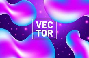 Liquid color background Fluid gradient shapes composition vector