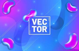 Liquid color background Fluid gradient shapes composition vector