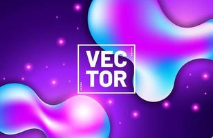 Liquid color background Fluid gradient shapes composition vector