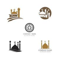 Mosque Logo Template vector symbol illustration design