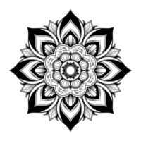 Mandala pattern design with hand drawn vector